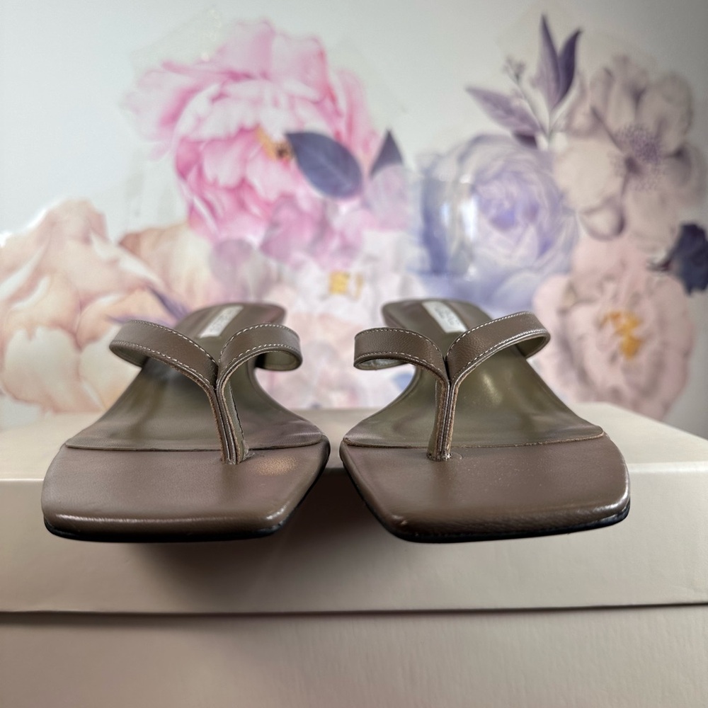 Tony Bianco Topaz Sandal in Liqueur leather kitten heel open toe flip flop - Picture 7 of 11
